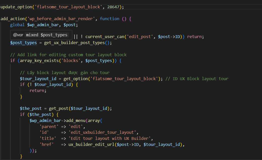 Hướng dẫn thêm nút “Edit Layout with UX Builder” cho Custom Post Type trên Flatsome